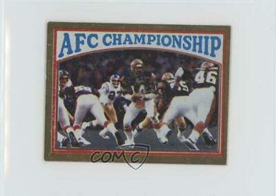 1981 AFC Championship #7 Football Cards 1982 Topps Stickers