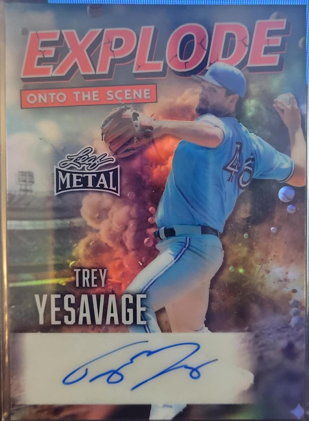 Trey Yesavage #EA-TY1 2026 Leaf Metal Explode Onto The Scene Autograph Baseball