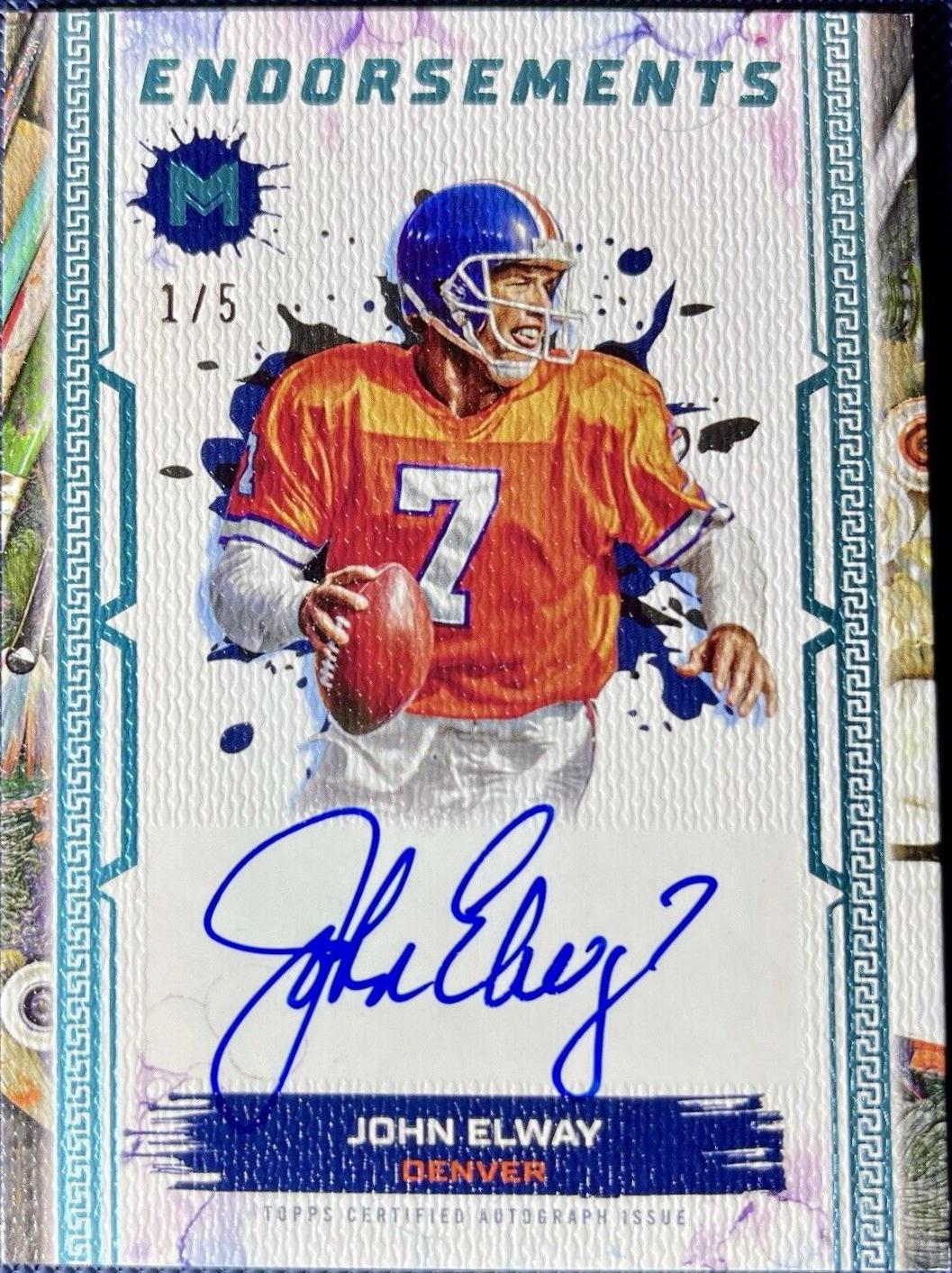 John Elway [Printing Plate] #ME-JE