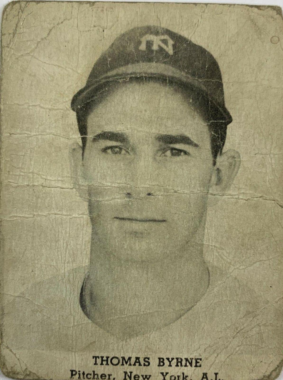 Thomas Byrne Baseball Cards 1947 Tip Top Bread