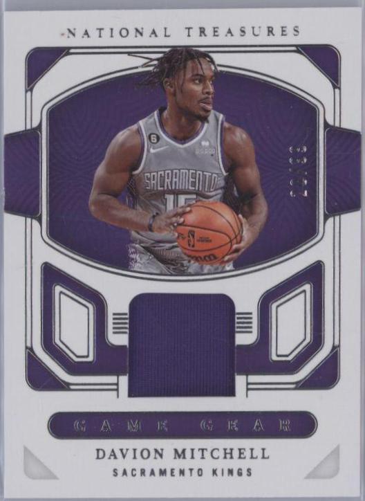 Davion Mitchell #GG-KMD Basketball Cards 2022 Panini National Treasures Game Gear