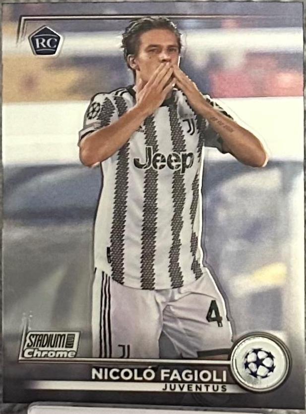 Nicolo Fagioli #65 Soccer Cards 2022 Stadium Club Chrome UEFA Competitions