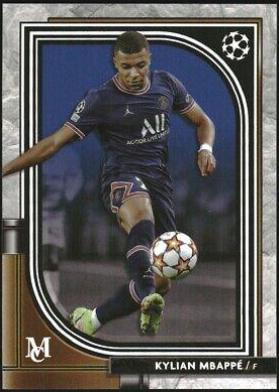 Kylian Mbappe #10 Soccer Cards 2021 Topps Museum Collection UEFA Champions League