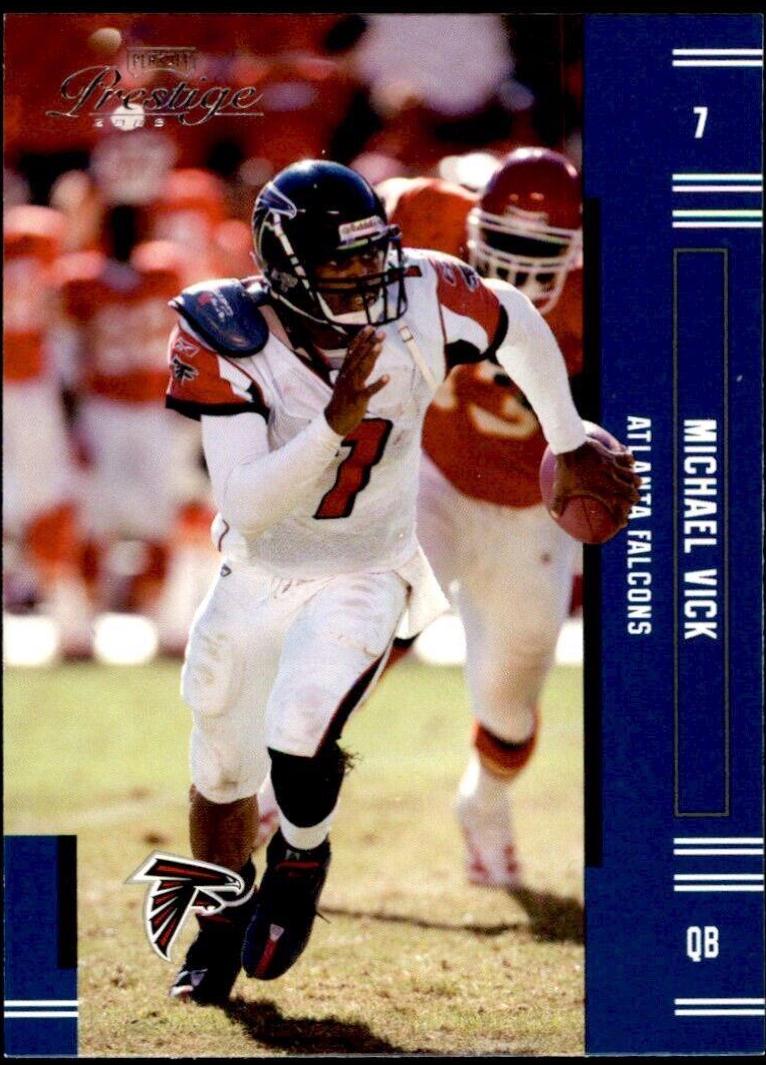 Michael Vick #5 Football Cards 2005 Playoff Prestige