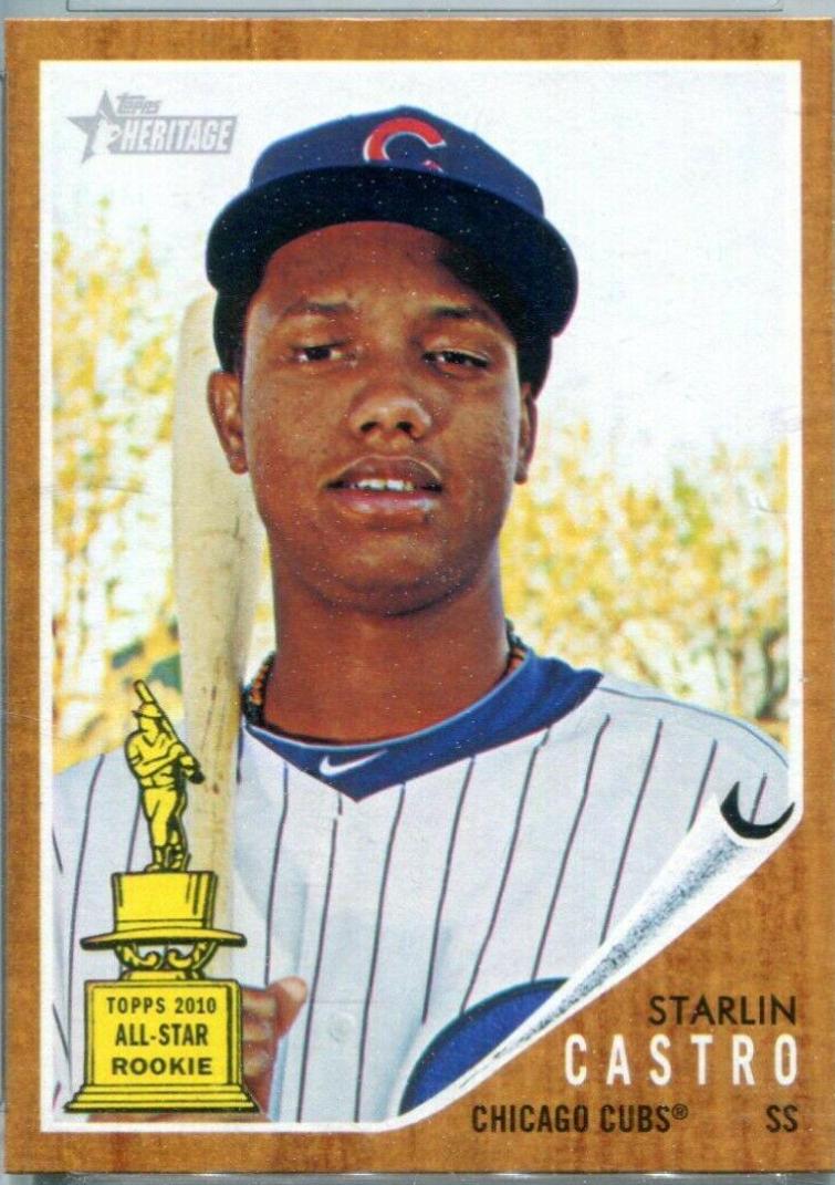 Starlin Castro #25 Baseball Cards 2011 Topps Heritage
