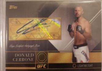 Donald Cerrone #TCA-DCE Ufc Cards 2016 Topps UFC Top of the Class Autographs