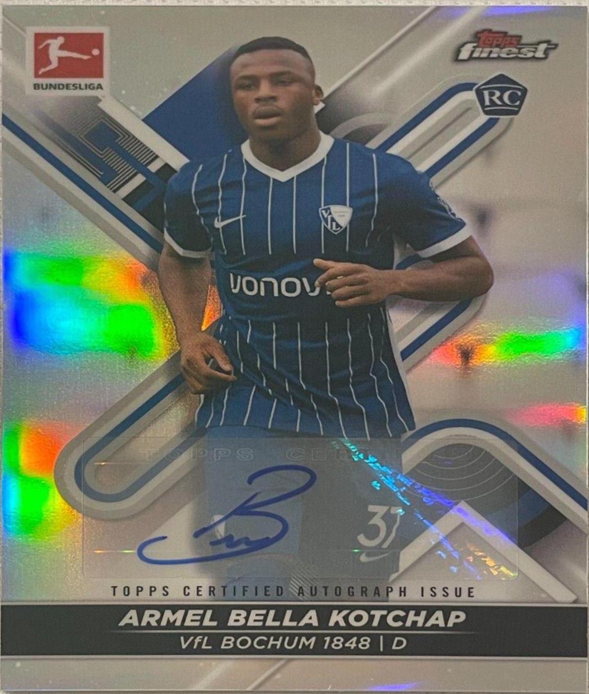 Armel Bella Kotchap #BCA-ABK Soccer Cards 2021 Topps Finest Bundesliga Autographs