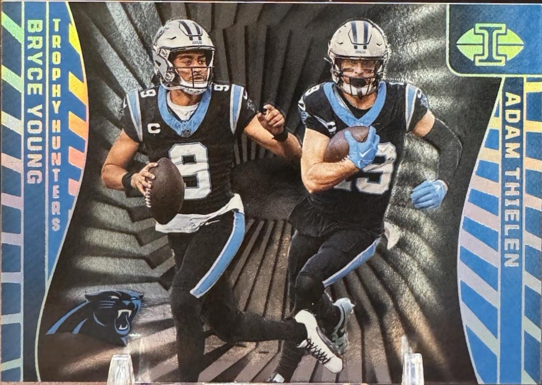 Bryce Young / Adam Thielen #8 Football Cards 2024 Panini Illusions Trophy Hunters All-Pro