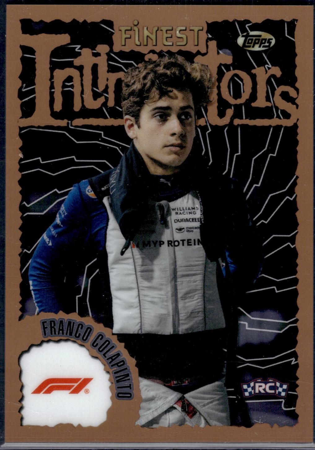 Franco Colapinto #COL Racing Cards 2024 Topps Finest Formula 1 Intimidators