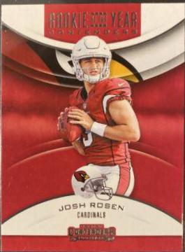 Josh Rosen Football Cards 2018 Panini Contenders Rookie of the Year
