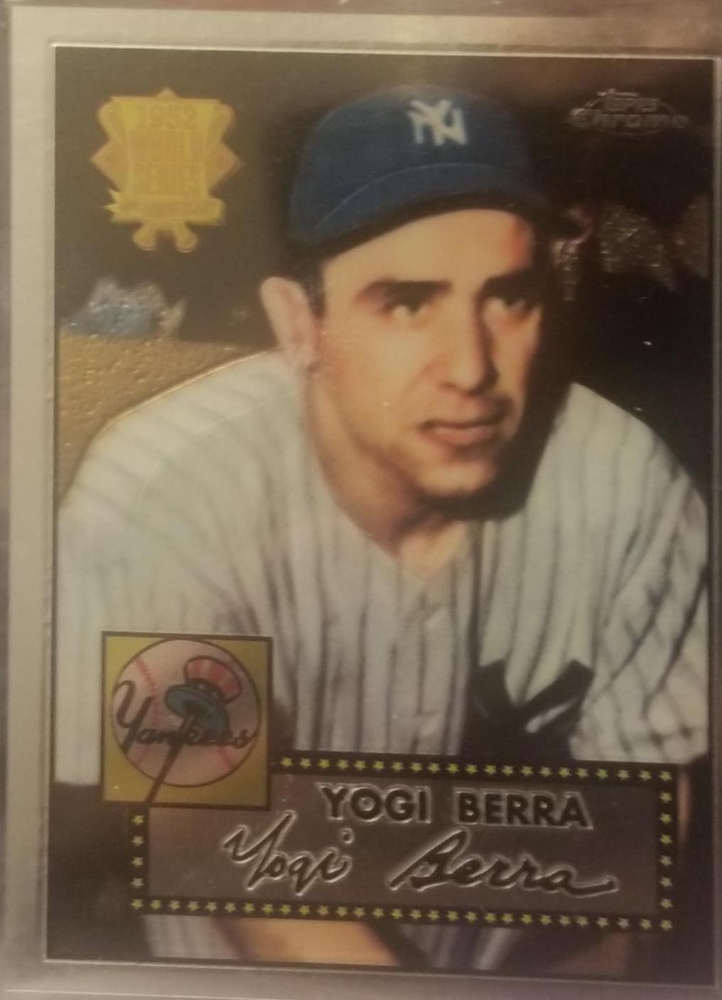 Yogi Berra #191 Baseball Cards 2002 Topps Chrome 1952 Reprints