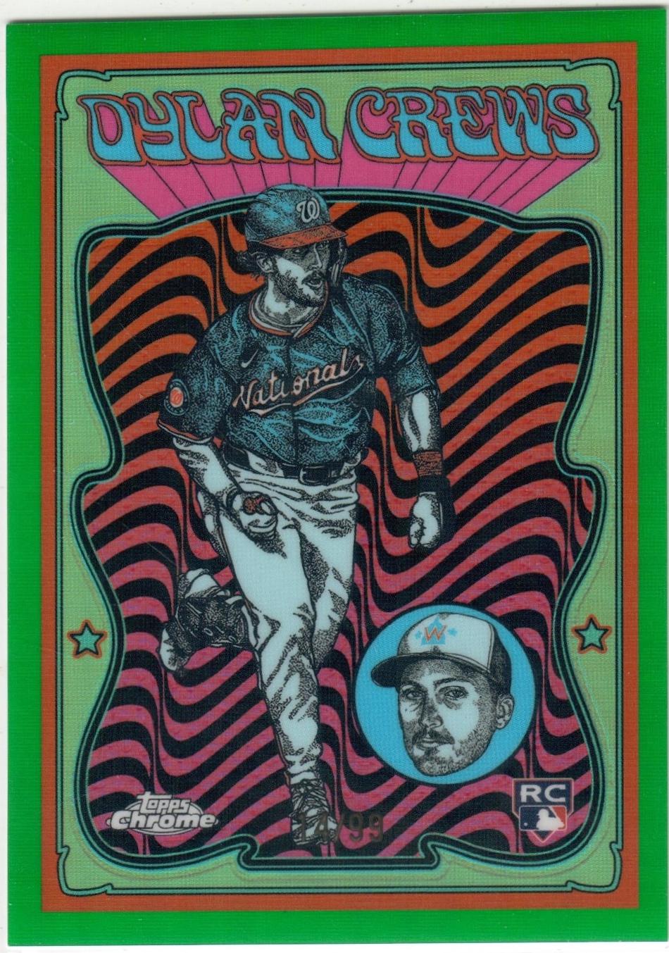2025 Topps Chrome Ultra Violet All Stars Dylan Crews [Green Refractor] #UV-10 card