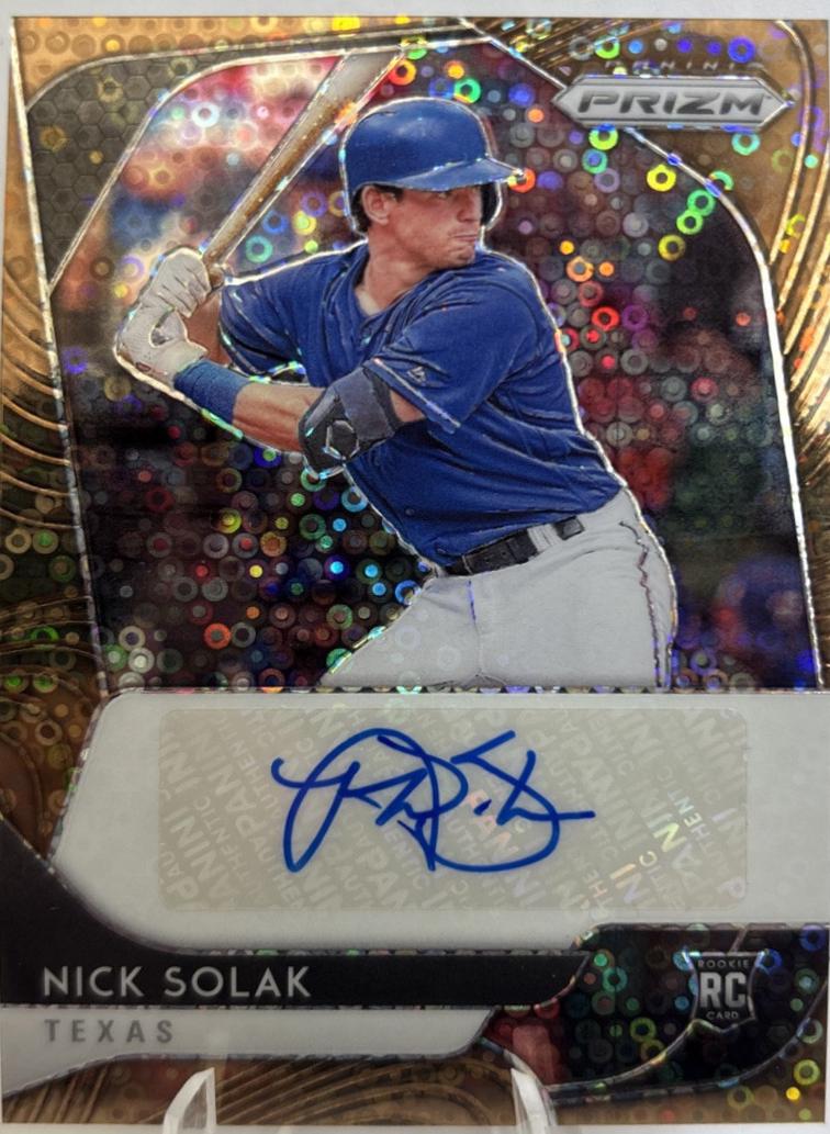 Nick Solak [Bronze Donut Circles Prizm] #RA-NS
