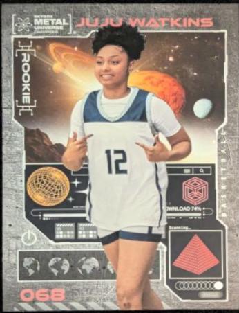 Juju Watkins #068 Basketball Cards 2023 SkyBox Metal Universe Champions