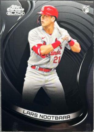 Lars Nootbaar #23 Baseball Cards 2022 Topps Chrome Black