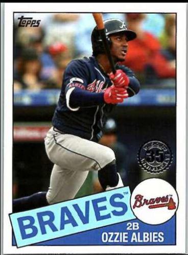 Ozzie Albies #85-11 Baseball Cards 2020 Topps 1985 35th Anniversary