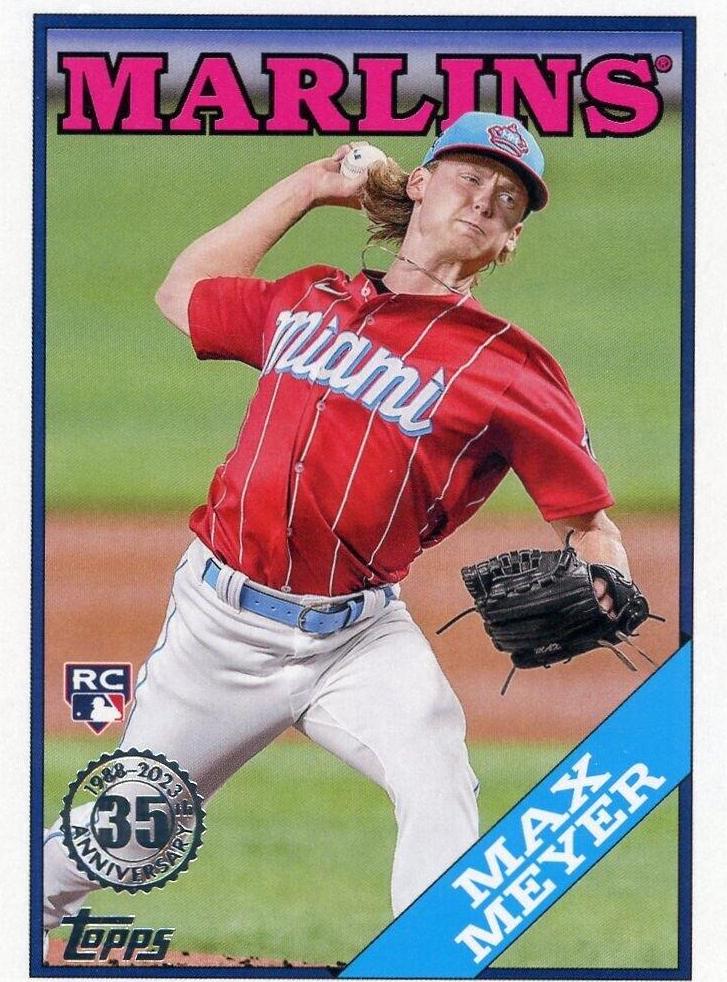 Max Meyer #T88-50 Baseball Cards 2023 Topps Silver Pack 1988 35th Anniversary