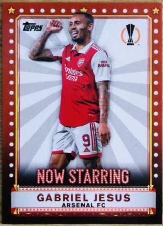 Gabriel Jesus #NS-1 Soccer Cards 2022 Topps UEFA Club Competitions Now Starring