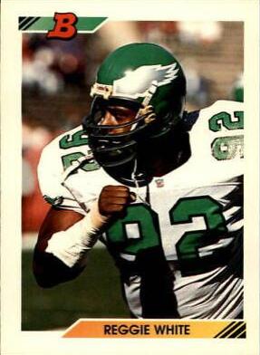 Reggie White #1 Football Cards 1992 Bowman