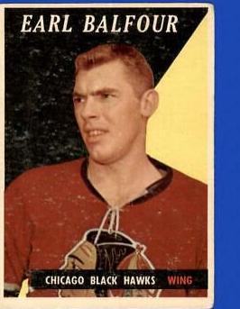 Earl Balfour #37 Hockey Cards 1958 Topps