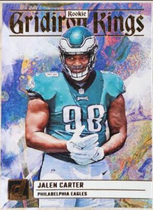 Jalen Carter #RGK-5 Football Cards 2023 Panini Donruss Rookie Gridiron Kings