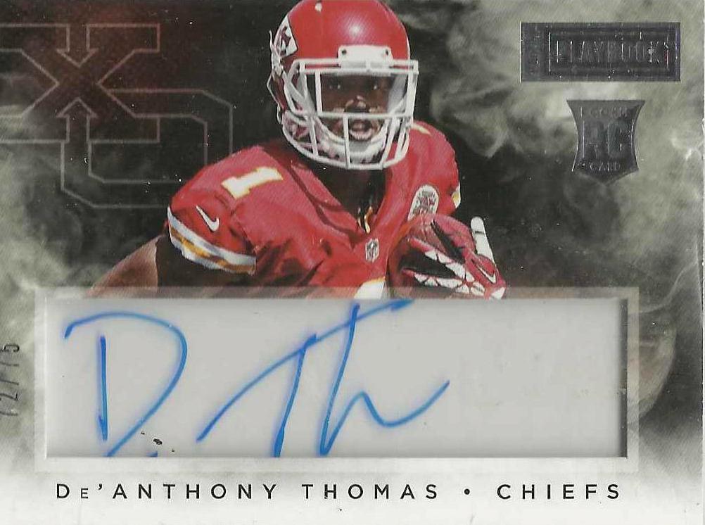 De'Anthony Thomas #XOS-DT Football Cards 2014 Panini Playbook Rookie X's and O's Signatures