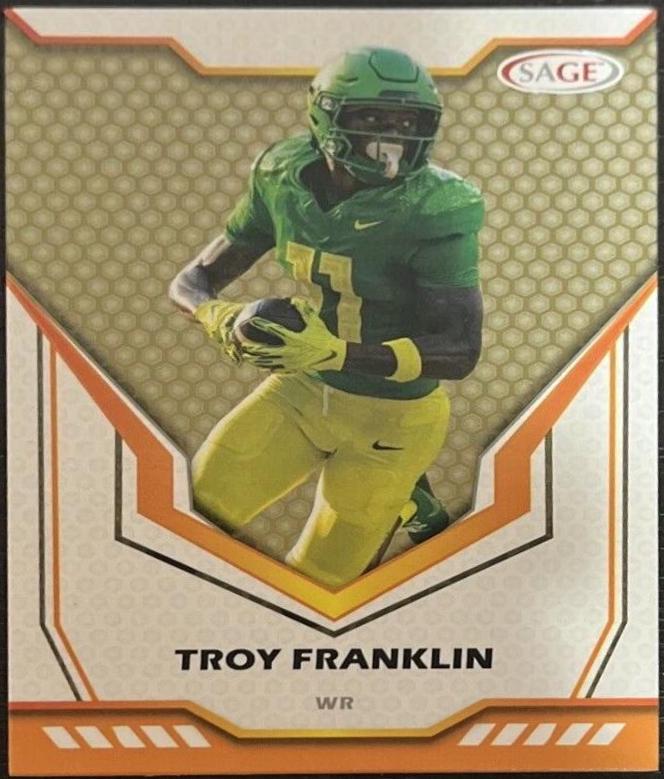 Troy Franklin #5 Football Cards 2024 Sage