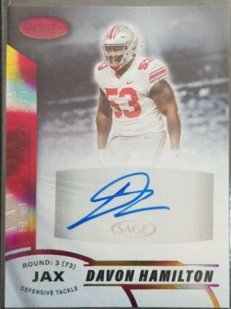 Davon Hamilton #ASP-29 2020 Sage Aspire Football