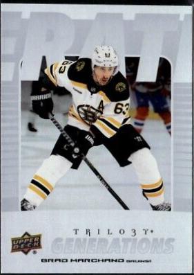 Brad Marchand #TG-10B Hockey Cards 2023 Upper Deck Trilogy Generations