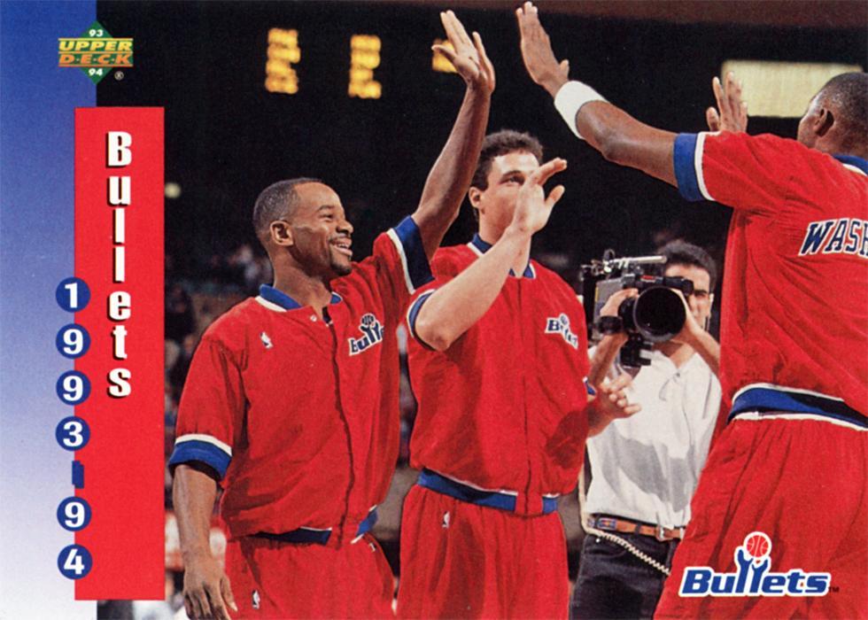 Washington Bullets #236 Basketball Cards 1993 Upper Deck