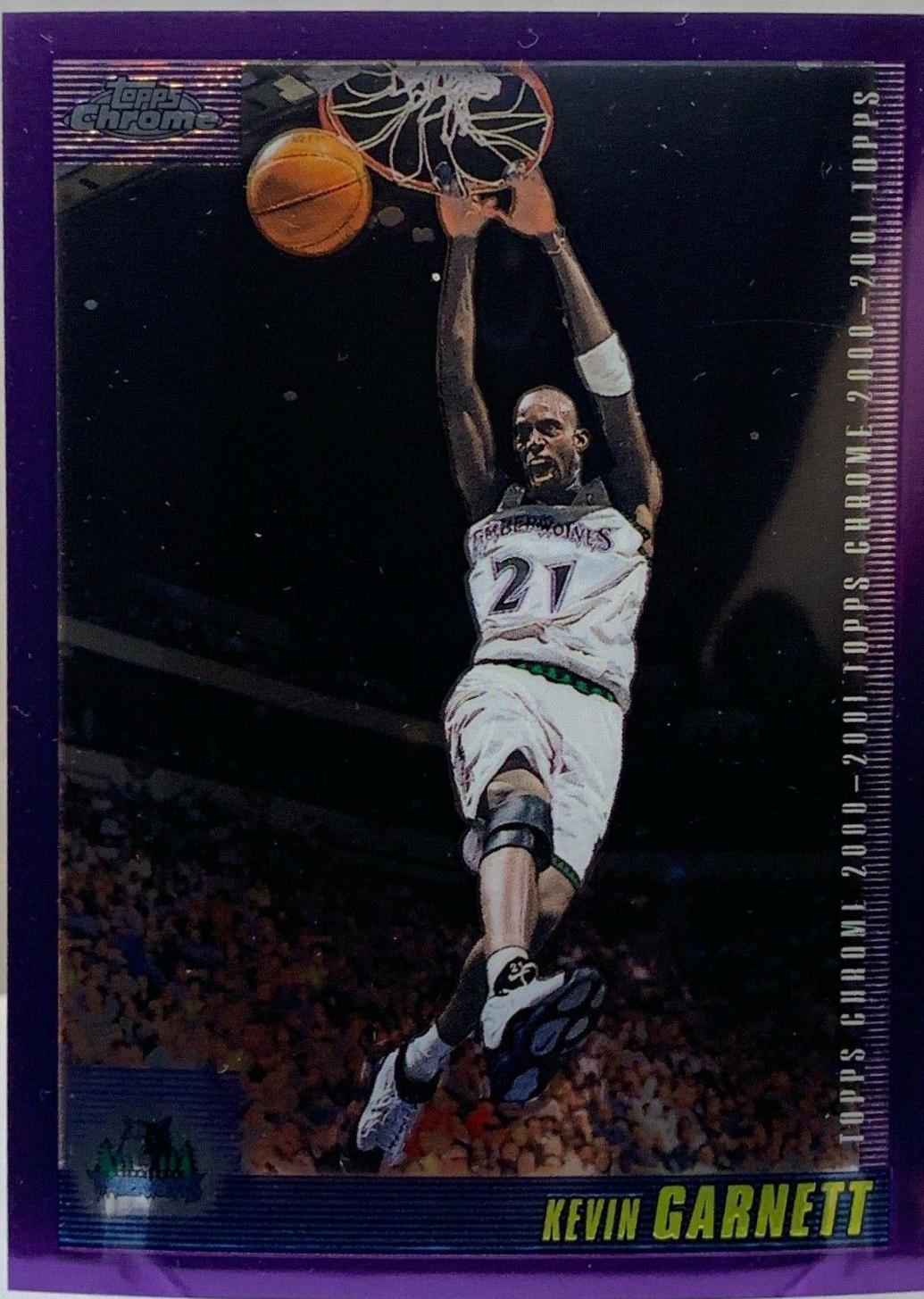 Kevin Garnett #16 Basketball Cards 2000 Topps Chrome
