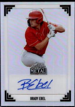 Brady Ebel #91A-BE1 2024 Leaf Metal 1991 Autograph Baseball