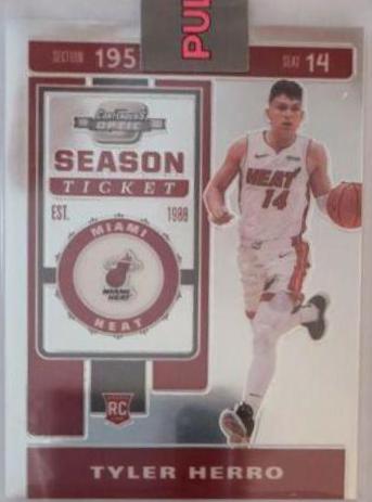 Tyler Herro #125 Basketball Cards 2019 Panini Contenders Optic