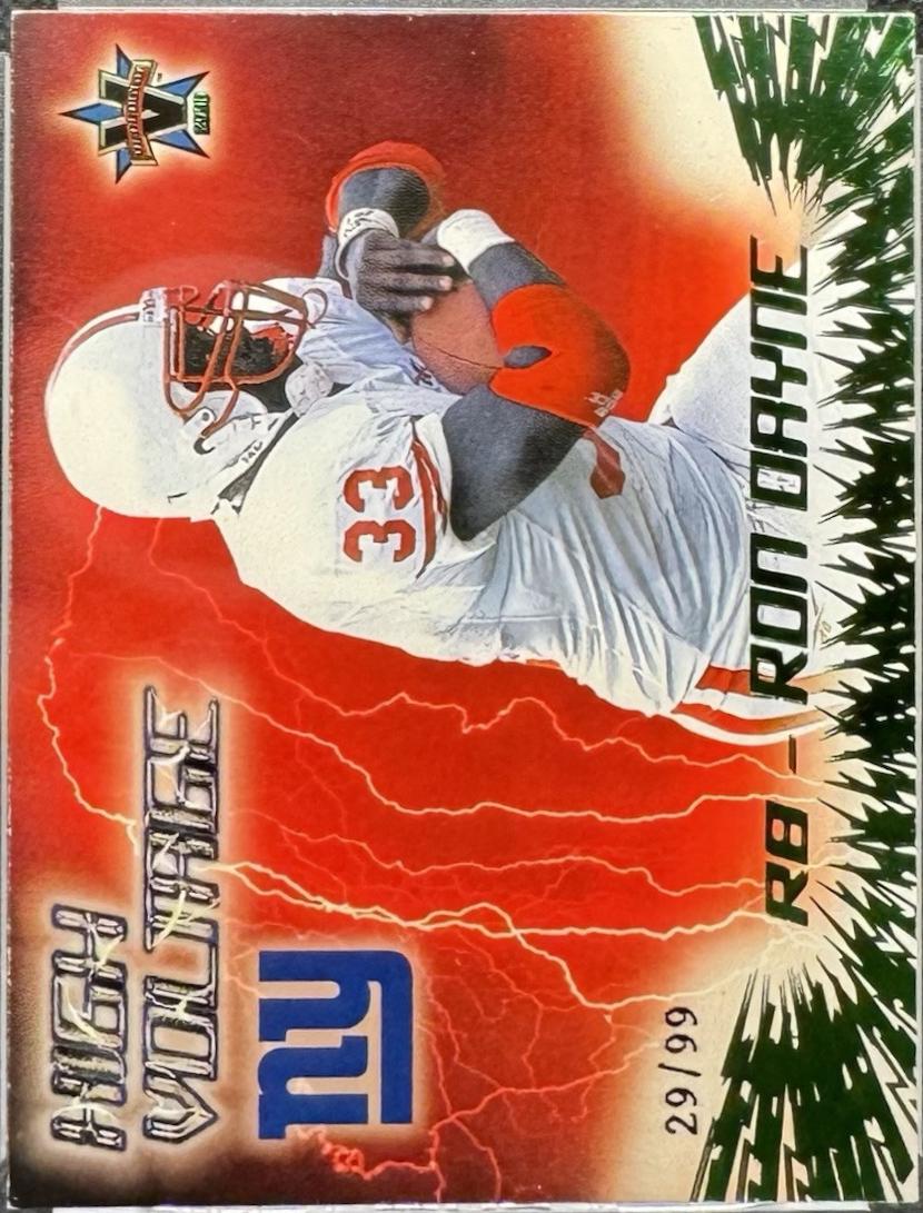 Ron Dayne #22 Football Cards 2000 Pacific Vanguard High Voltage