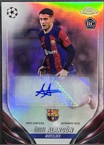 Angel Alarcon #CA-AA Soccer Cards 2023 Topps Chrome UEFA Club Autograph