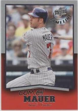 Joe Mauer #42 Baseball Cards 2008 Upper Deck Timeline