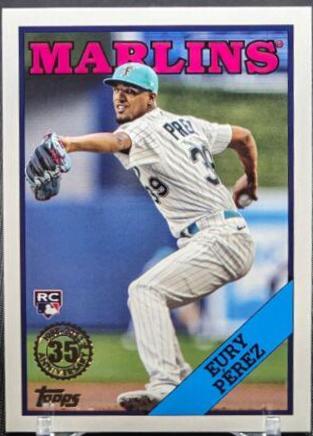 Eury Perez #88US-28 Baseball Cards 2023 Topps Update 1988