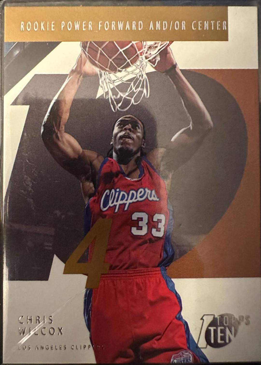 Chris Wilcox #144 Basketball Cards 2002 Topps Ten