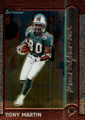Tony Martin #4 Football Cards 1999 Bowman Chrome