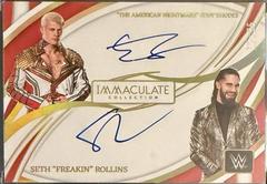The American Nightmare Cody Rhodes / Seth Freakin Rollins #DA-CRS Wrestling Cards 2022 Panini Immaculate WWE Dual Autographs Prices