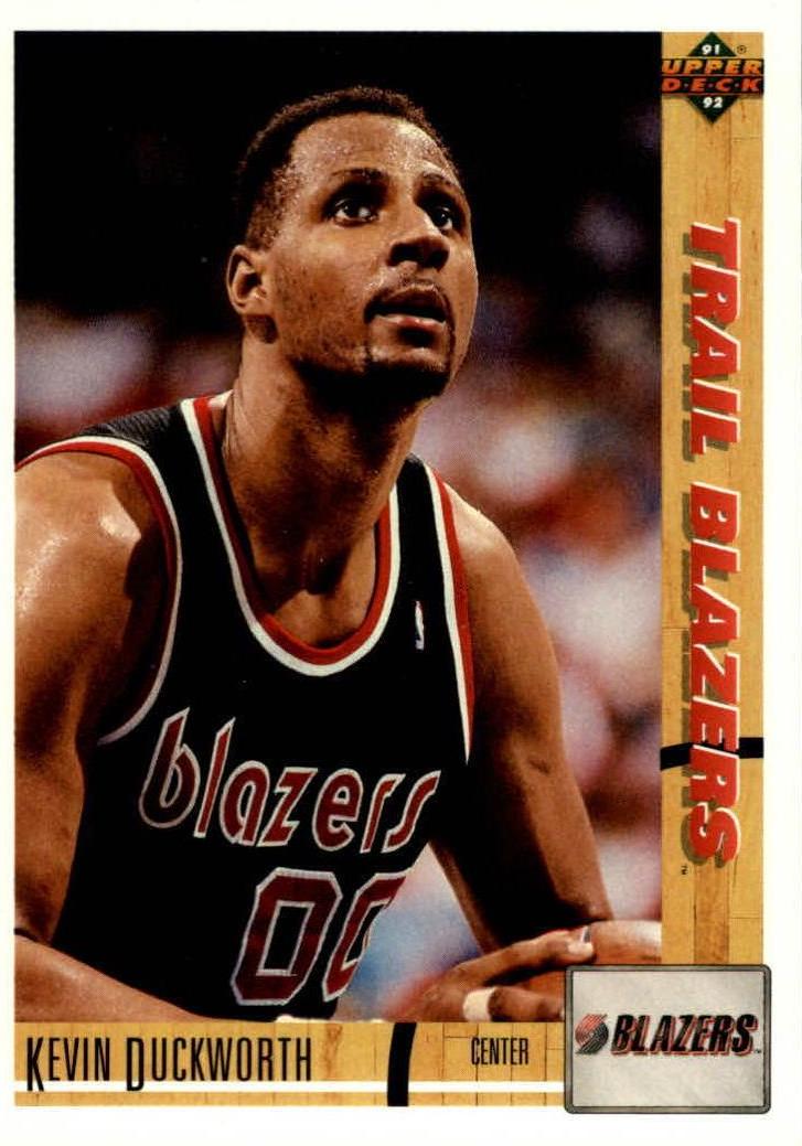 Kevin Duckworth #216 Basketball Cards 1991 Upper Deck