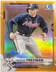 Freddie Freeman [Orange Refractor] #83 Prices | 2021 Bowman Chrome