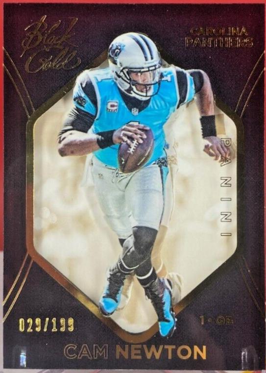 Cam Newton #8 Football Cards 2014 Panini Black Gold