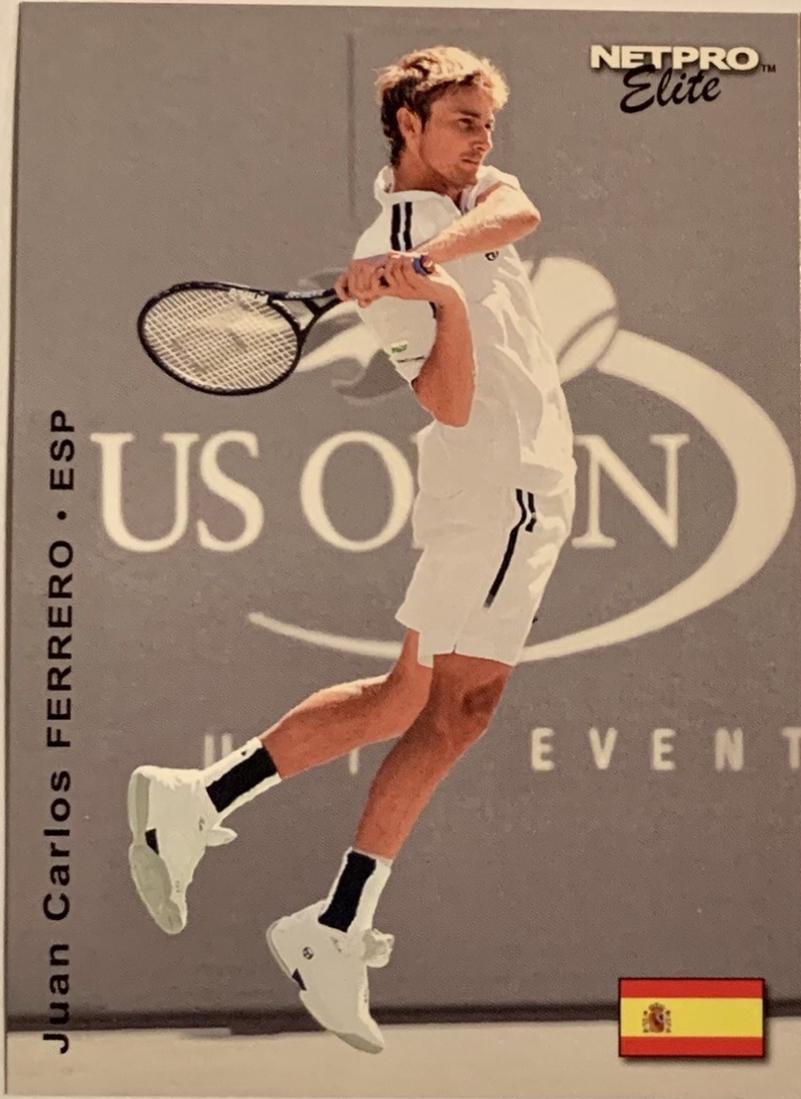 Juan Carlos Ferrero #9 Tennis Cards 2003 NetPro Elite 2000