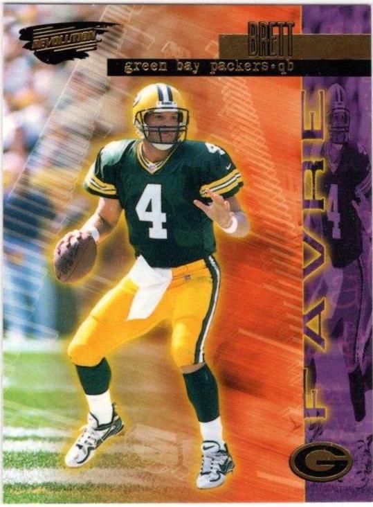 Brett Favre #6 Football Cards 1999 Pacific Revolution Three Deep Zone