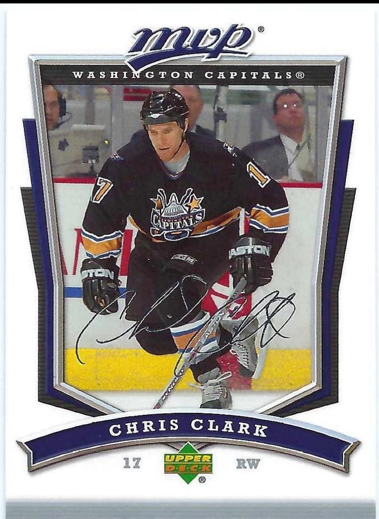 Chris Clark #77 Hockey Cards 2007 Upper Deck MVP