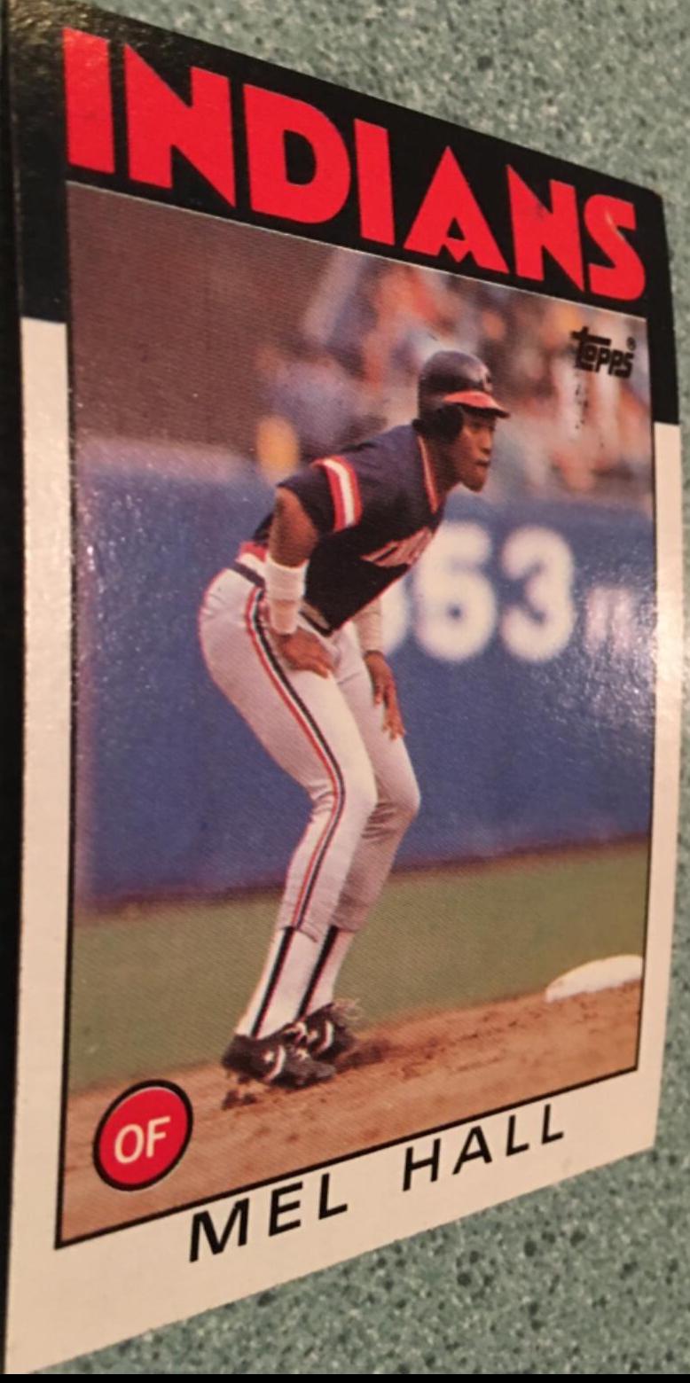 Mel Hall #647 Baseball Cards 1986 Topps