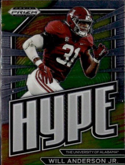 Will Anderson Jr. #HP-10 Football Cards 2023 Panini Prizm Draft Picks Hype