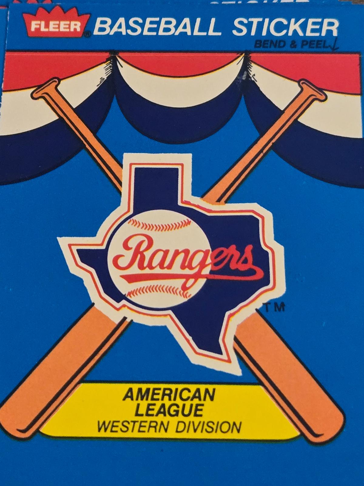 Texas Rangers Baseball Cards 1989 Fleer Update
