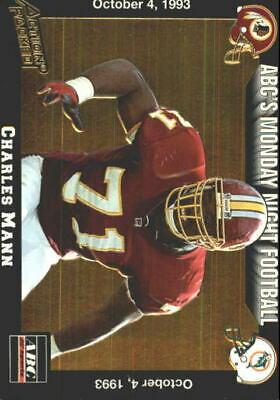 Charles Mann #18 Football Cards 1993 Action Packed Monday Night Football